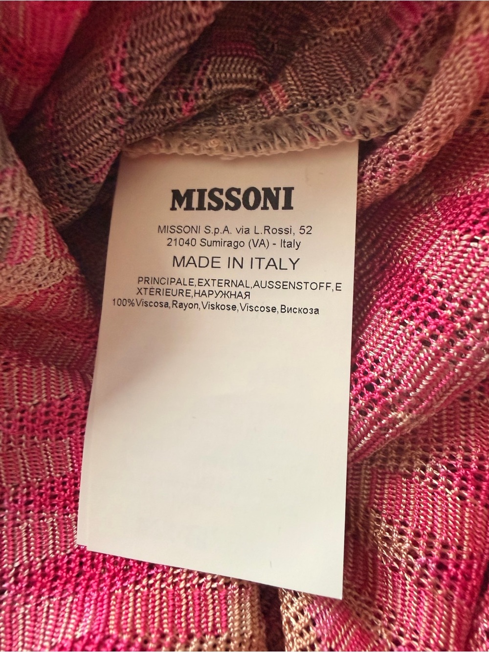 Missoni Pink and Gray Striped Midi Knit Dress - Picture 3 of 5